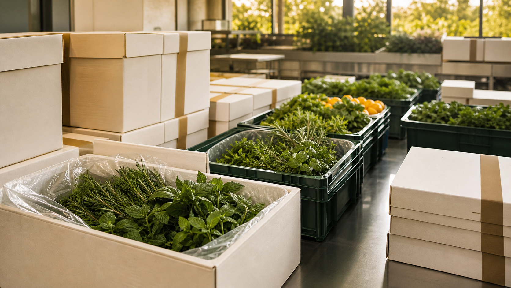 Premium herb export packaging